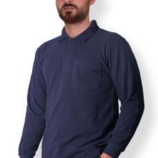 Uzun kol polo yaka T-shirt